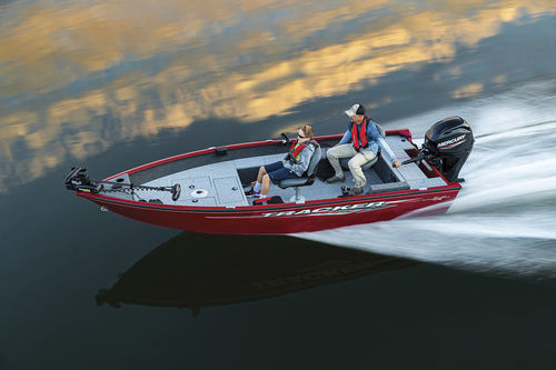 Bass boat fueraborda - SUPER GUIDE™ V-16 T - Tracker - open / de pesca deportiva / de aluminio