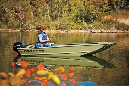 Jon boat fueraborda - GRIZZLY® 1448 - Tracker - de pesca deportiva / de aluminio / 3 personas máx.