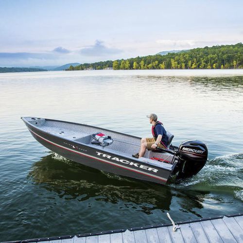 Bay boat fueraborda - Guide V-16 Laker DLX T - Tracker - de pesca deportiva / de aluminio / 4 personas máx.