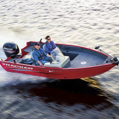 Bay boat fueraborda -  Pro Guide™ V-16 SC - Tracker - con consola lateral / de pesca deportiva / de aluminio
