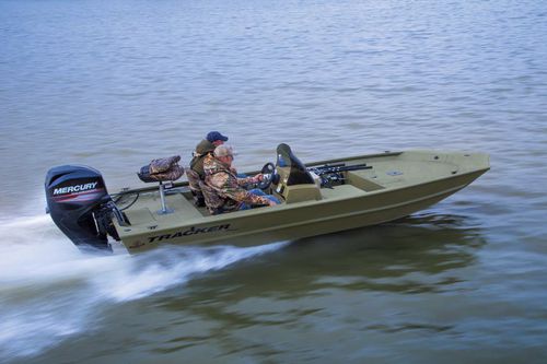 Jon boat fueraborda - GRIZZLY® 1754 SC - Tracker - con consola lateral / de pesca deportiva / de aluminio