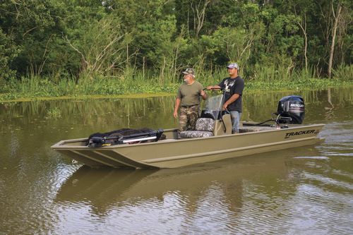 Jon boat fueraborda - GRIZZLY® 1860 CC - Tracker - con consola central / de pesca deportiva / de aluminio