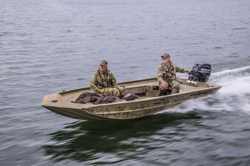Jon boat fueraborda - GRIZZLY® 1654 T Sportsman - Tracker - de pesca deportiva / de aluminio / 4 personas máx.