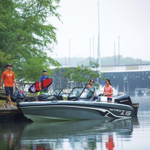 Bass boat fueraborda - ZV19 Sport - Nitro - con doble consola / de pesca deportiva / 6 personas máx.