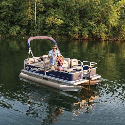 Barco pontón fueraborda - BASS BUGGY® 16 DLX - Sun Tracker - de pesca deportiva / 7 personas máx.