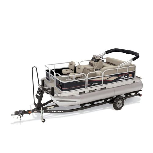 Barco pontón fueraborda - BASS BUGGY® 16 DLX ET - Sun Tracker - eléctrico / de pesca deportiva / 7 personas máx.
