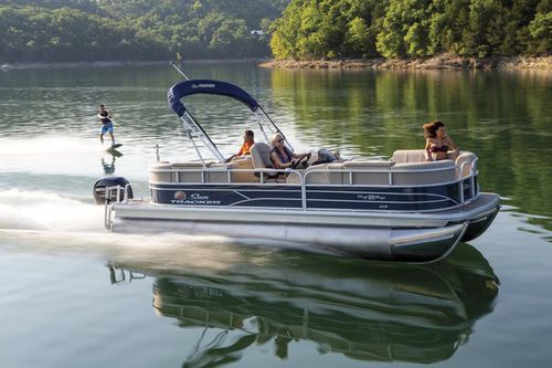 Barco pontón fueraborda - PARTY BARGE® 22 RF XP3 - Sun Tracker - tri-tube / de wakeboard / de esquí acuático