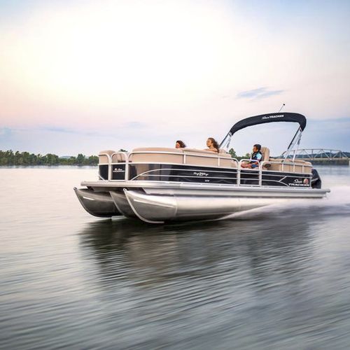Barco pontón fueraborda - PARTY BARGE® 24 XP3 - Sun Tracker - tri-tube / de esquí acuático / 12 personas máx.