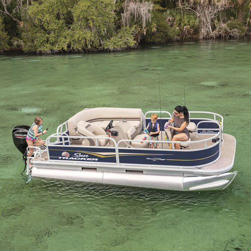 Barco pontón fueraborda - BASS BUGGY® 16 XL - Sun Tracker - open / con consola lateral / de crucero