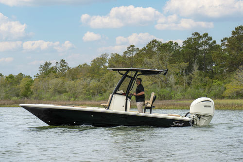 Bay boat fueraborda - 231 XSB - Scout Boats - open / con consola central / de pesca deportiva