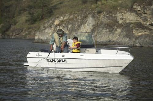 Barco open fueraborda - 492 CC - Campion - con consola central / de pesca deportiva / 5 personas máx.