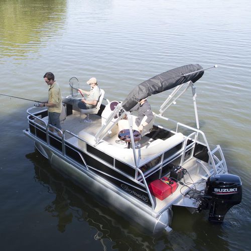 Barco pontón fueraborda - Explorer 1470 - Misty Harbor - eléctrico / de pesca deportiva / 5 personas máx.