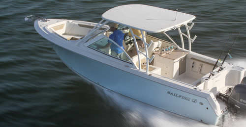 Bay boat fueraborda - 2100 BB - Sailfish - bimotor / con consola central / de pesca deportiva