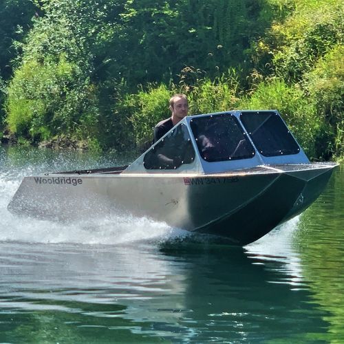Runabout intraborda - RIVER RAT - Wooldridge - con doble consola / open / de pesca deportiva