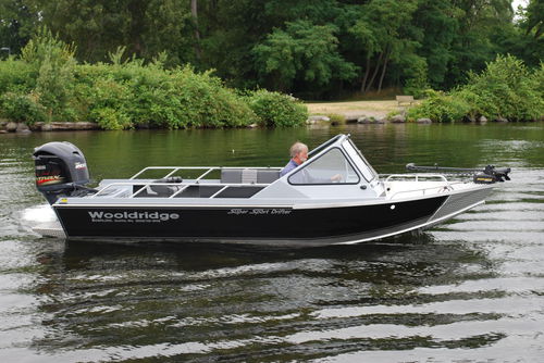 Bay boat fueraborda - 20' SUPER SPORT DRIFTER - Wooldridge - open / con doble consola / de pesca deportiva