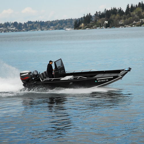 Runabout fueraborda - XP series - Wooldridge - con doble consola / open / de pesca deportiva