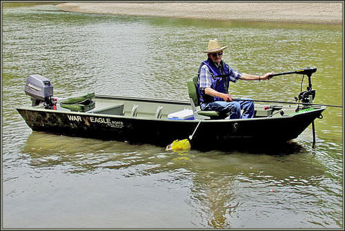 Jon boat fueraborda - 436FLD & 436F - War Eagle - de pesca deportiva
