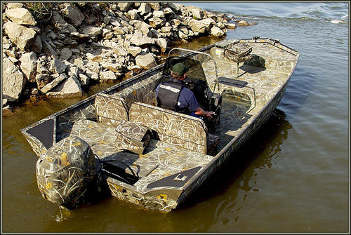 Jon boat fueraborda - 2072LDSV - War Eagle - con consola central / de pesca deportiva