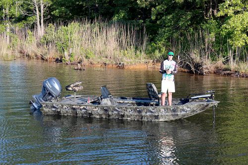 Jon boat fueraborda - 754LDSV - War Eagle - con consola lateral / de pesca deportiva