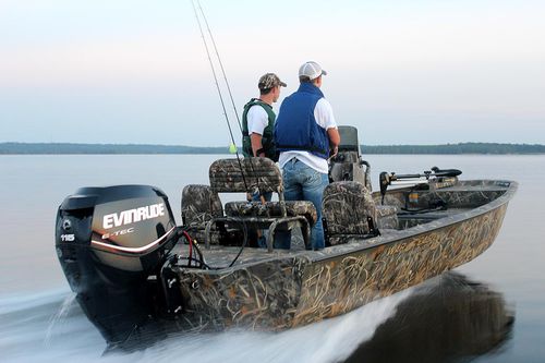 Jon boat fueraborda - 961 Blackhawk - War Eagle - con consola central / de pesca deportiva