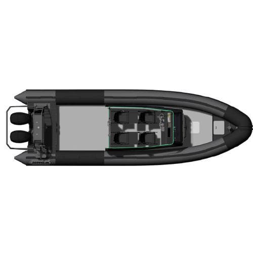 Barco profesional de aluminio - 1050 XV ALU - Zeppelin - barco de vigilancia / barco de salvamento / barco de trabajo