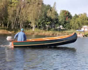 Canoa multiusos - THE VOYAGER - Northwoods - 1 plaza / de madera