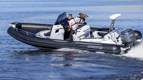 Embarcación neumática fueraborda - G750 - GRAND Inflatable Boats - semirrígida / open / con consola central