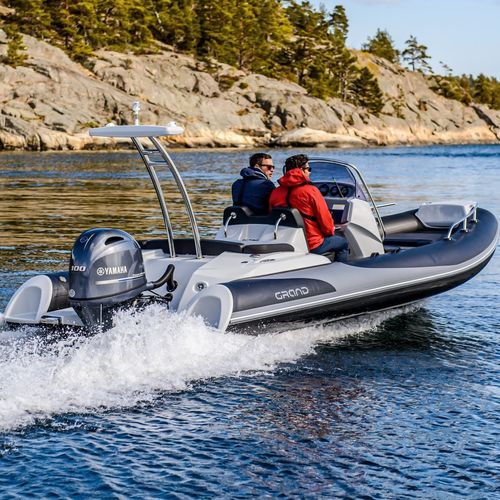Embarcación neumática fueraborda - G580 - GRAND Inflatable Boats - con casco rígido / open / con consola central