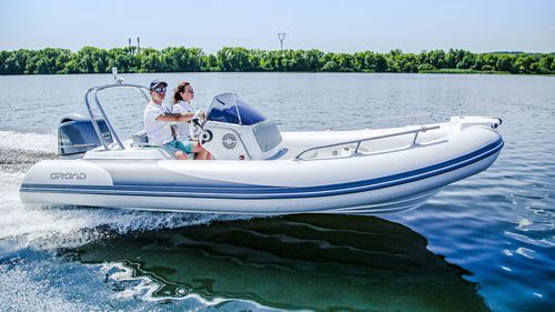 Embarcación neumática fueraborda - G500  - GRAND Inflatable Boats - semirrígida / open / con consola lateral