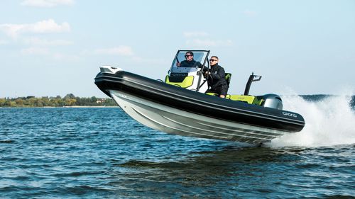 Embarcación neumática fueraborda - D600 ACTIVE - GRAND Inflatable Boats - con casco rígido / open / con consola central