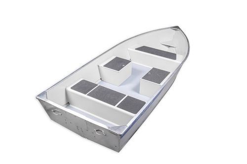 Jon boat fueraborda - 400 FISH AR - MARINE - open / de pesca / de aluminio