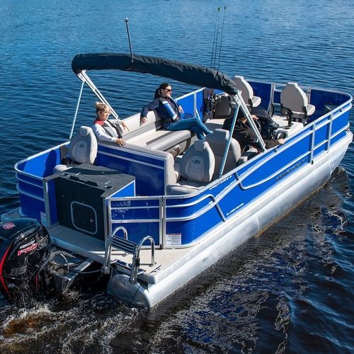 Barco pontón fueraborda - SPORTFISHER 21-4S - Bateaux Princecraft - open / con consola lateral / de deporte