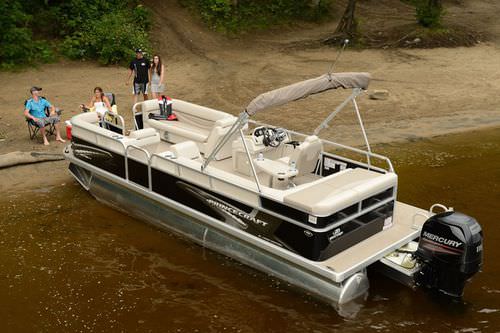 Barco pontón fueraborda - VECTRA 23 - Bateaux Princecraft - de aluminio / 12 personas máx.