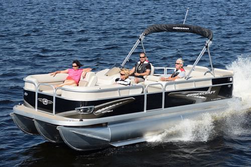 Barco pontón fueraborda - VECTRA 21 - Bateaux Princecraft - tri-tube / de aluminio / 10 personas máx.