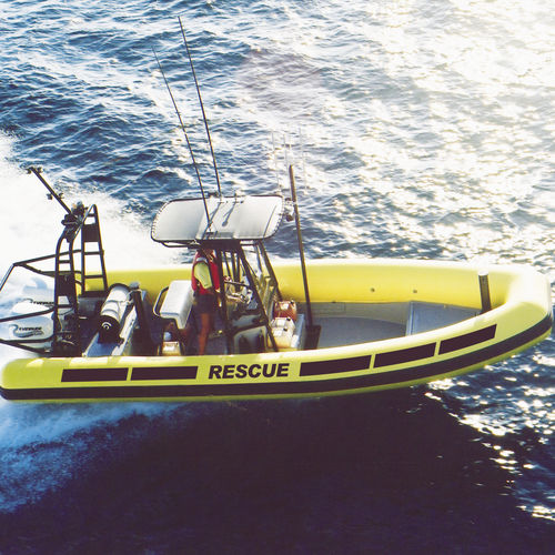 Barco profesional barco de salvamento - F24 - AB Inflatables - fueraborda / de PRFV / embarcación neumática semirrígida