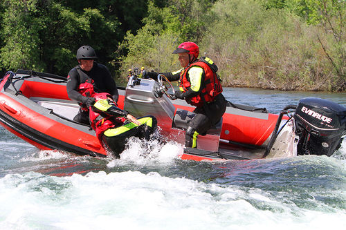Barco profesional barco de salvamento - A14-S - AB Inflatables - fueraborda / de aluminio / embarcación neumática semirrígida