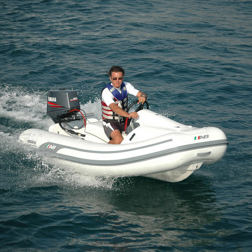 Embarcación neumática fueraborda - AB Rider - AB Inflatables - semirrígida / con consola jockey / de fibra de vidrio