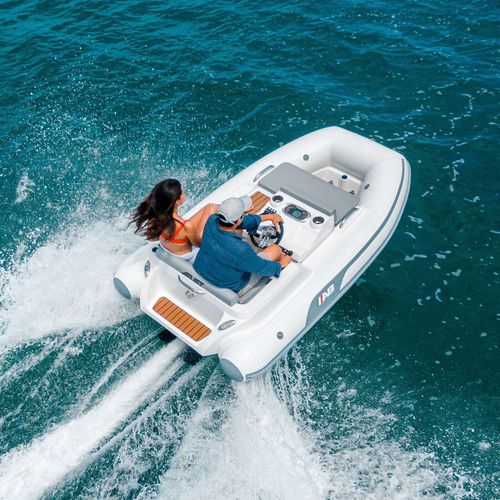 Embarcación neumática intraborda - ABJET 290 - AB Inflatables - semirrígida / open / con consola lateral