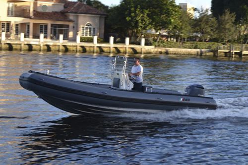 Barco profesional fueraborda - A24-XHD - AB Inflatables - de aluminio / embarcación neumática semirrígida
