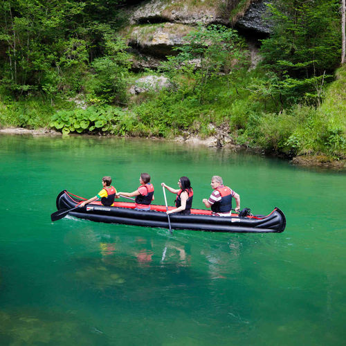 Canoa hinchable - ADVENTURE SL - Grabner GMBH, Austria - multiusos / 4 plazas / roja