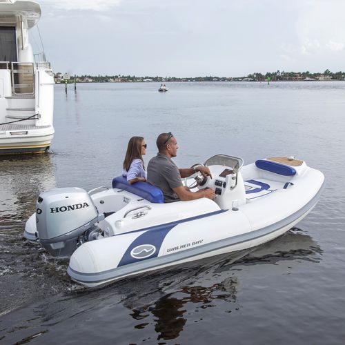 Embarcación neumática fueraborda - Generation 340 DLX - Walker Bay Boats - semirrígida / con consola central / open