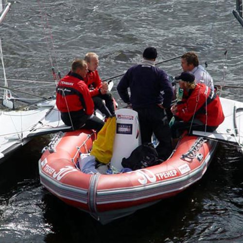 Barco profesional barco utilitario - WB-550 - Narwhal - embarcación de apoyo al buceo / fueraborda / embarcación neumática semirrígida