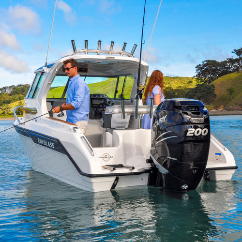 Cabin-cruiser fueraborda - LEGEND 2200 - Rayglass Boats - con hard-top / de pesca deportiva / con 1 camarote