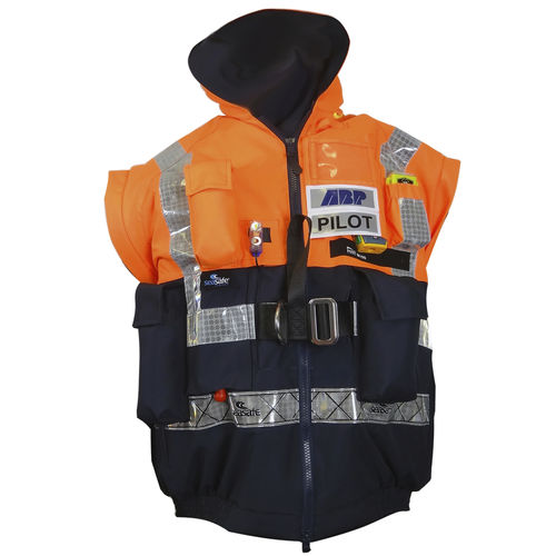 Chaqueta de uso profesional - Sea Trekker Level 150 - Seasafe Systems Ltd - estanca / transpirable / con chaleco salvavidas hinchable incorporado