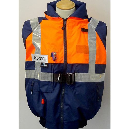 Chaqueta de uso profesional - Sea Trekker Level 100  - Seasafe Systems Ltd - estanca / transpirable / con chaleco salvavidas hinchable incorporado