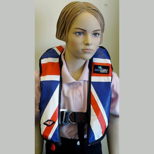 Chaleco salvavidas inflable - Union Jack - Seasafe Systems Ltd - 150 N / para niño / naranja