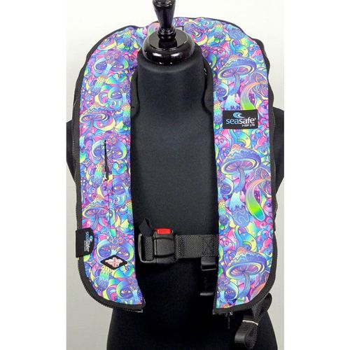 Chaleco salvavidas inflable - I-Zip – Magic Mushrooms - Seasafe Systems Ltd - 170 N / ISO 12402-3 / ISO12401