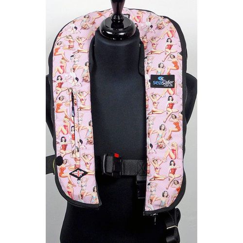Chaleco salvavidas inflable - I-Zip – Pin Up Pink - Seasafe Systems Ltd - 170 N / ISO12401 / para niño