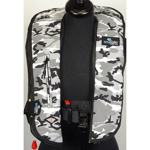 Chaleco salvavidas inflable - I-Zip – Grey Camo - Seasafe Systems Ltd - 170 N / ISO 12402-3 / ISO12401