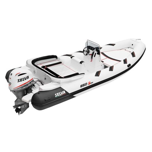 Embarcación neumática fueraborda - D.650 FAMILY SPECIAL - Selva Marine - Ribs - semirrígida / con consola central / open
